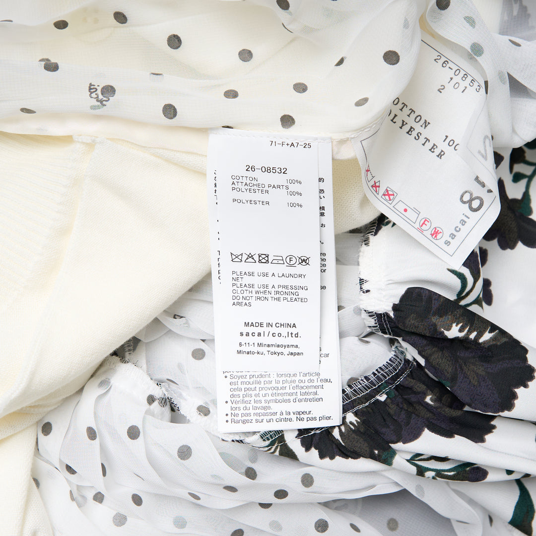 sacai Pattern Mix Cardigan – Available at Club 21, Official Retailer in Singapore, Malaysia & Thailand with Global Shipping Online