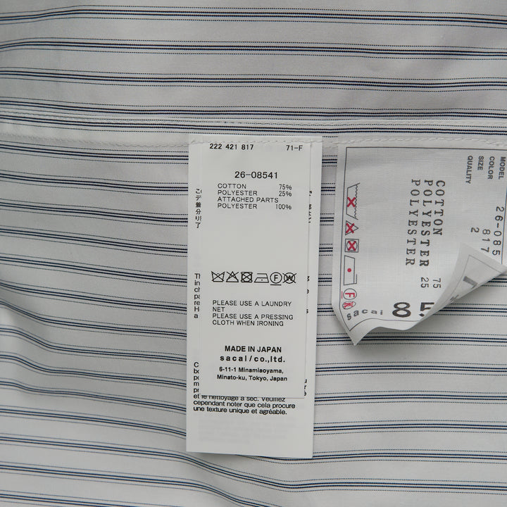 sacai Poplin Shirt – Available at Club 21, Official Retailer in Singapore, Malaysia & Thailand with Global Shipping Online