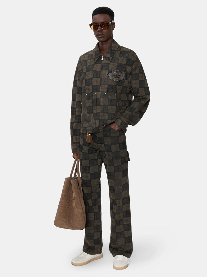 Checkered Work Jacket