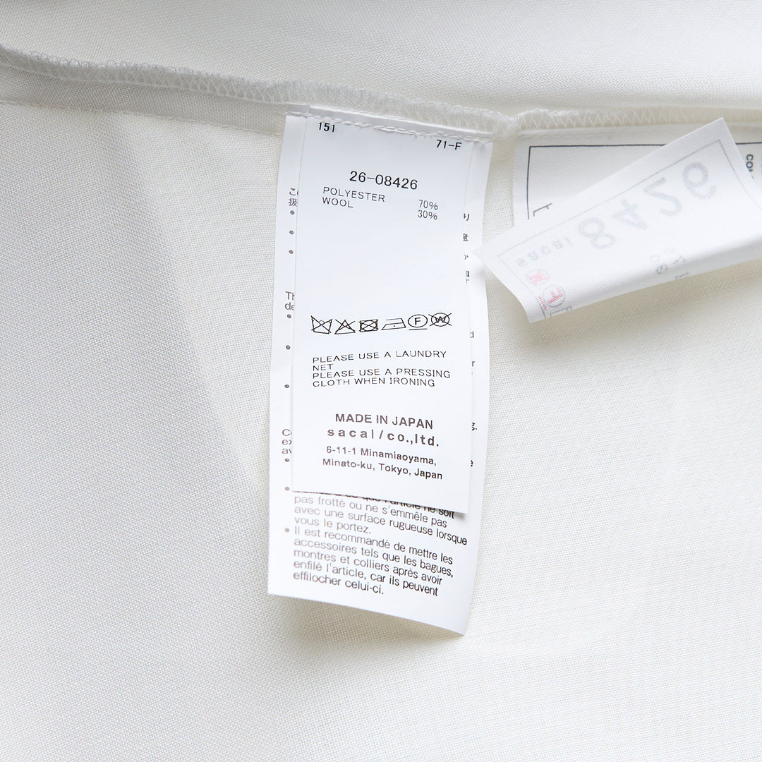 sacai Wool Suiting Shirt – Available at Club 21, Official Retailer in Singapore, Malaysia & Thailand with Global Shipping Online