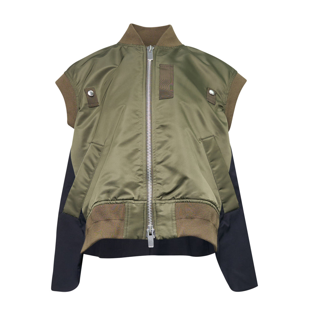 sacai Nylon Twill Wool Suiting Vest – Available at Club 21, Official Retailer in Singapore, Malaysia & Thailand with Global Shipping Online