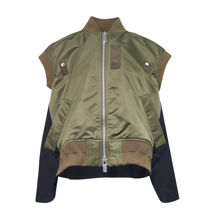 sacai Nylon Twill Wool Suiting Vest – Available at Club 21, Official Retailer in Singapore, Malaysia & Thailand with Global Shipping Online
