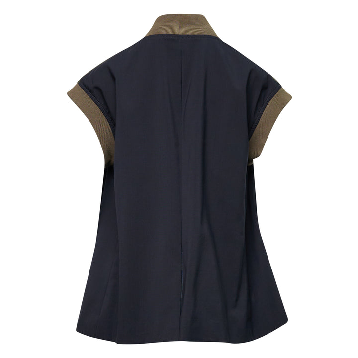 sacai Nylon Twill Wool Suiting Vest – Available at Club 21, Official Retailer in Singapore, Malaysia & Thailand with Global Shipping Online