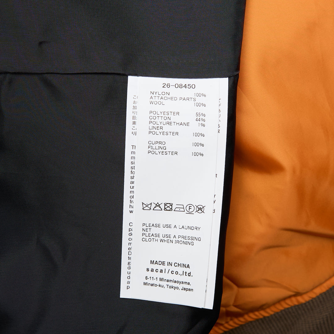 sacai Nylon Twill Wool Suiting Vest – Available at Club 21, Official Retailer in Singapore, Malaysia & Thailand with Global Shipping Online