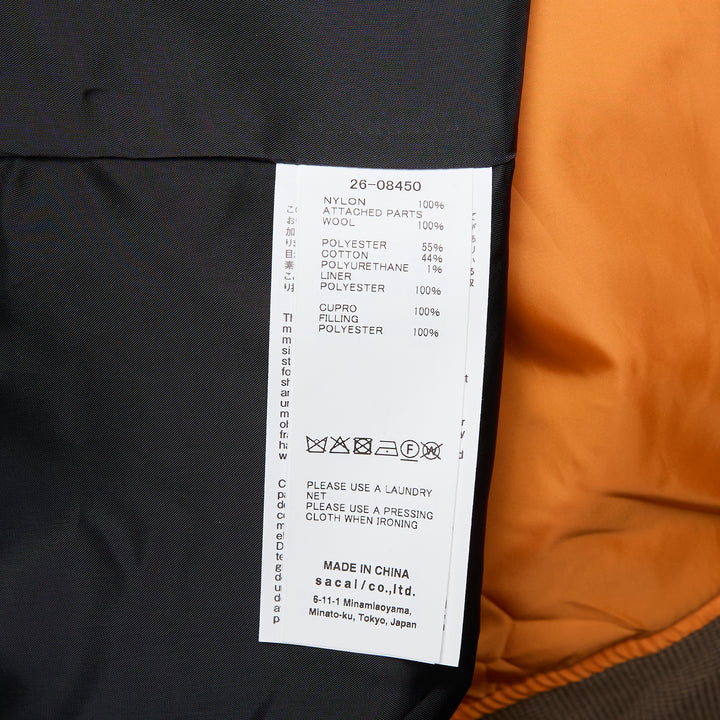sacai Nylon Twill Wool Suiting Vest – Available at Club 21, Official Retailer in Singapore, Malaysia & Thailand with Global Shipping Online