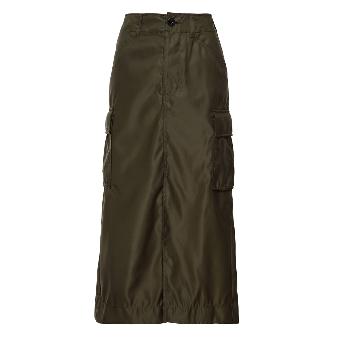 Nylon Twill Skirt