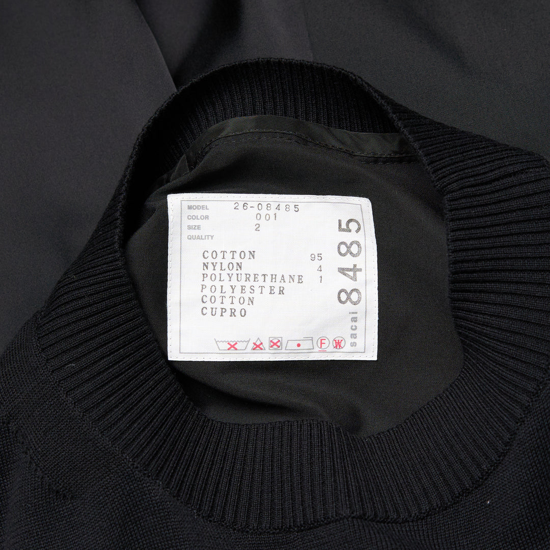 Poplin x Cotton Knit Dress