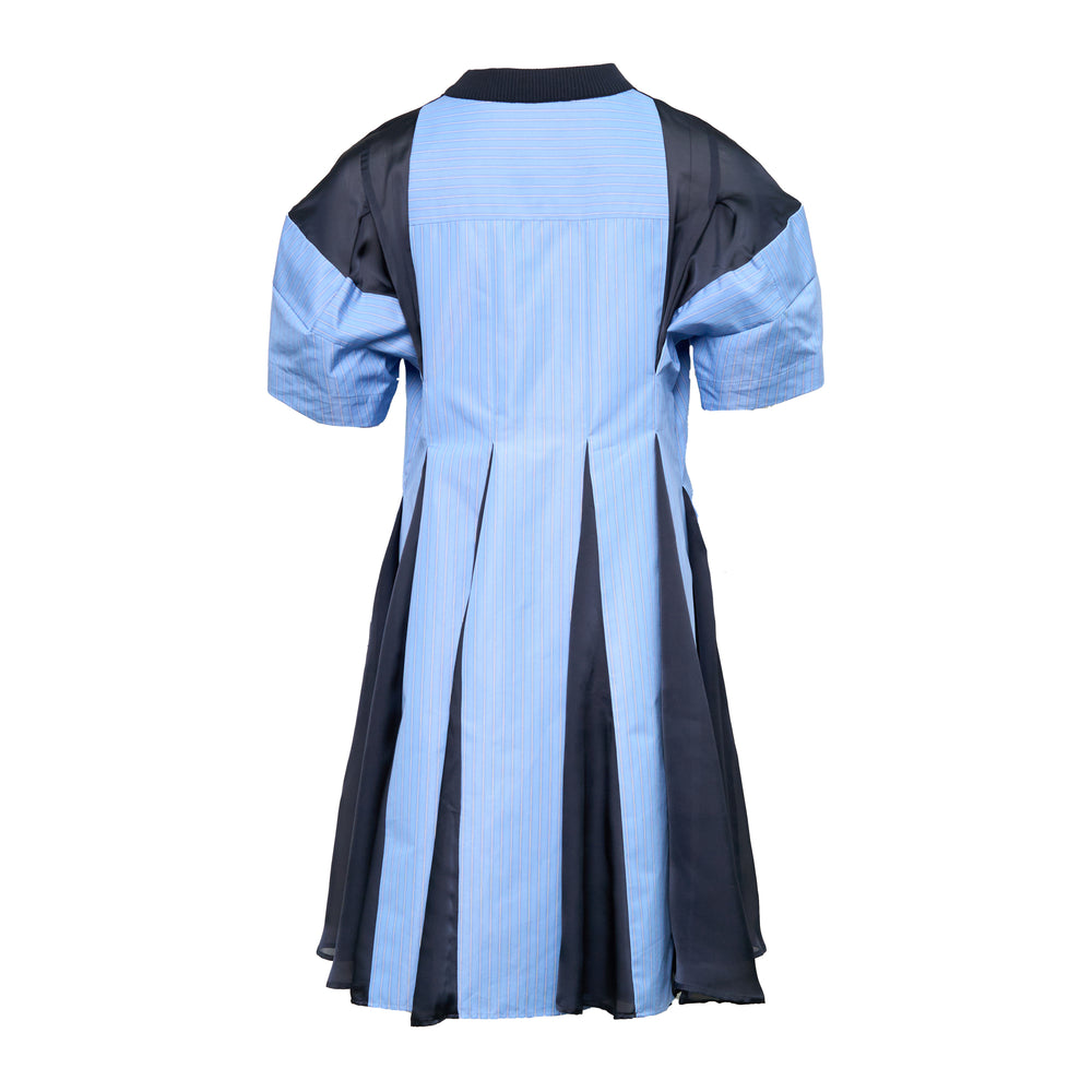 sacai Poplin x Cotton Knit Dress - view 2