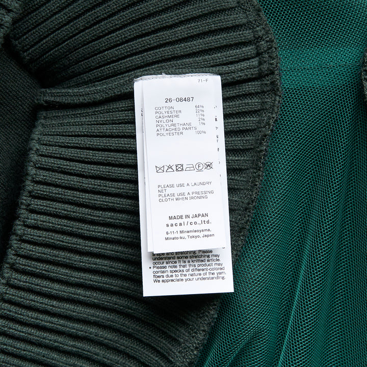 sacai Cotton Cashmere Knit Pullover – Available at Club 21, Official Retailer in Singapore, Malaysia & Thailand with Global Shipping Online