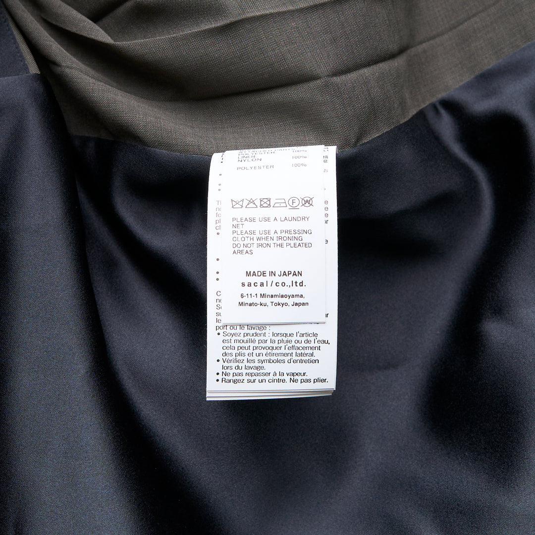 sacai Wool Organza Jacket – Available at Club 21, Official Retailer in Singapore, Malaysia & Thailand with Global Shipping Online