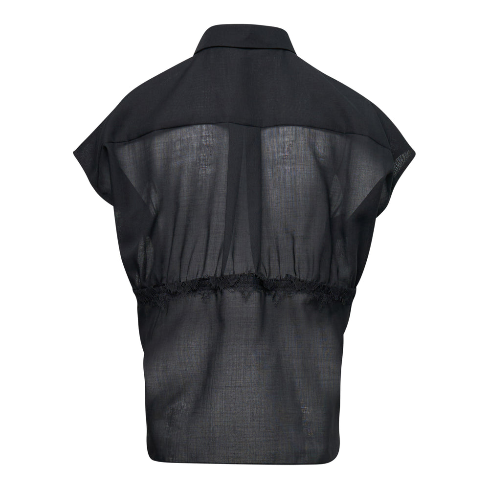 sacai Wool Organza Shirt – Available at Club 21, Official Retailer in Singapore, Malaysia & Thailand with Global Shipping Online