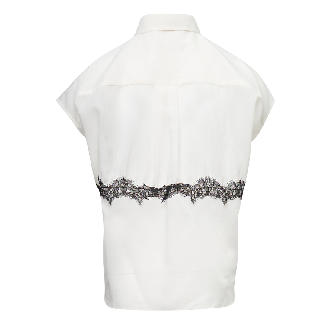 sacai Wool Organza Shirt – Available at Club 21, Official Retailer in Singapore, Malaysia & Thailand with Global Shipping Online