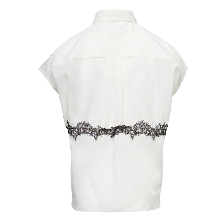 sacai Wool Organza Shirt – Available at Club 21, Official Retailer in Singapore, Malaysia & Thailand with Global Shipping Online