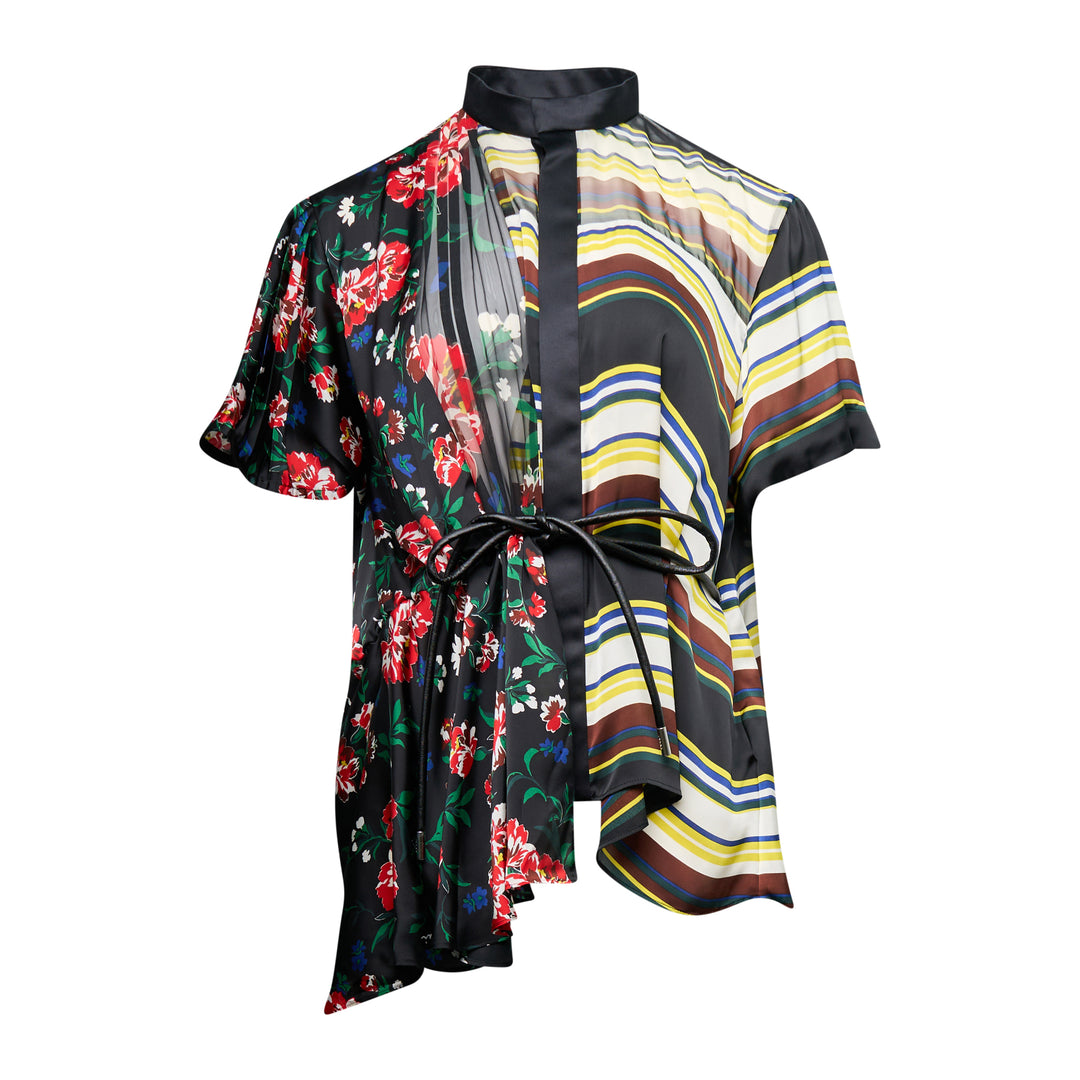 sacai Pattern Mix Blouse – Available at Club 21, Official Retailer in Singapore, Malaysia & Thailand with Global Shipping Online