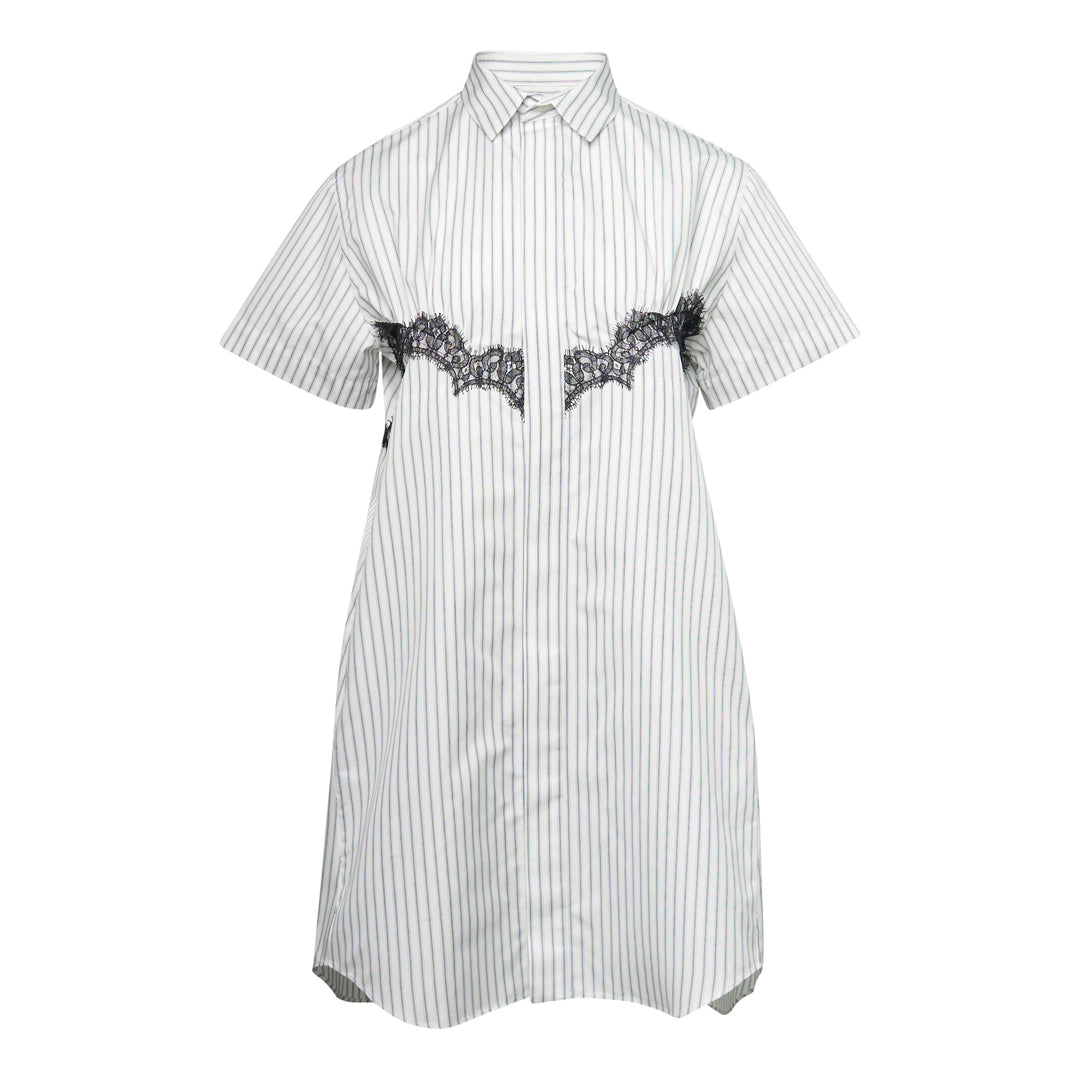 sacai Striped Poplin Dress – Available at Club 21, Official Retailer in Singapore, Malaysia & Thailand with Global Shipping Online