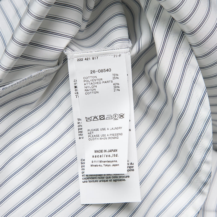 sacai Striped Poplin Dress – Available at Club 21, Official Retailer in Singapore, Malaysia & Thailand with Global Shipping Online