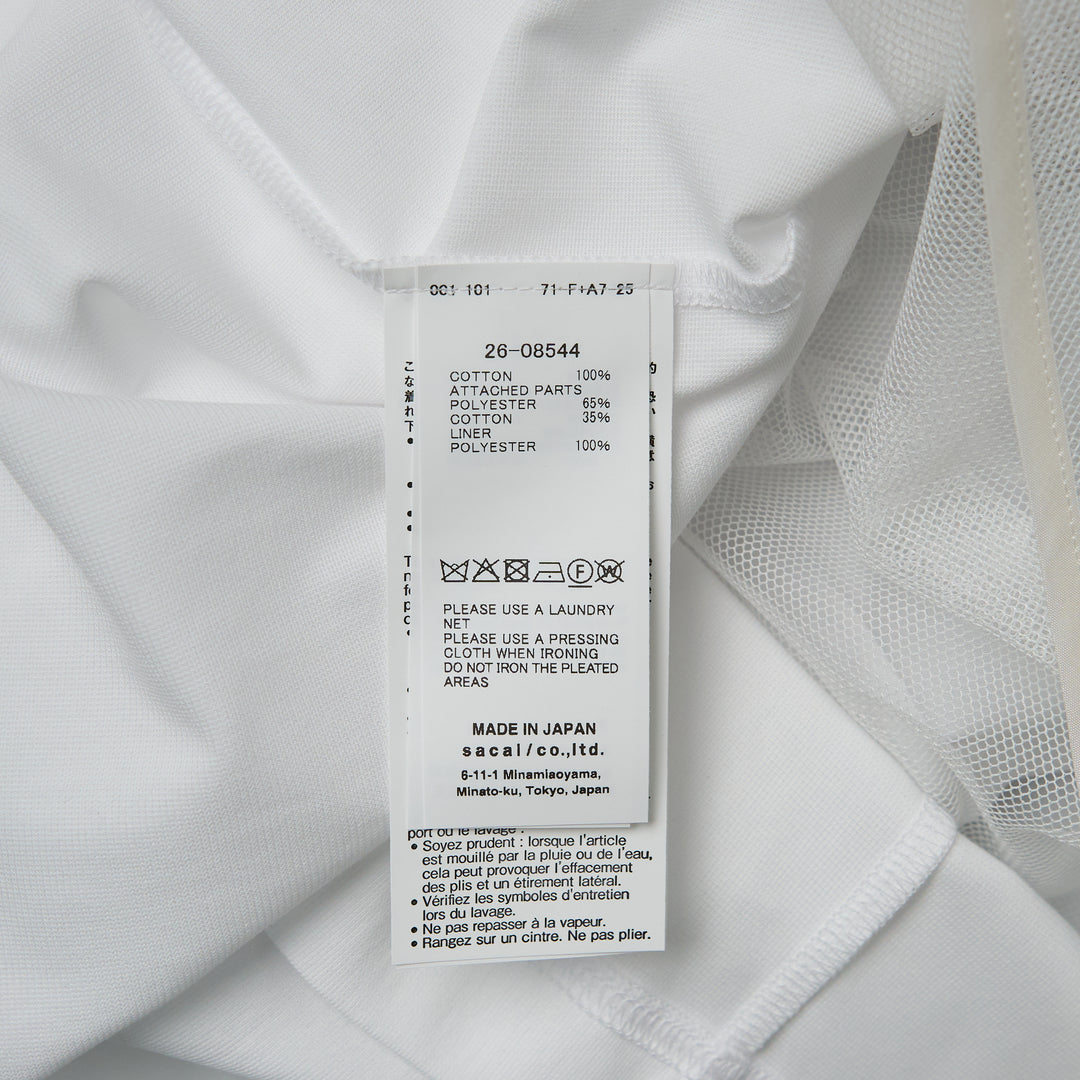 sacai Poplin x Cotton Jersey T-Shirt – Available at Club 21, Official Retailer in Singapore, Malaysia & Thailand with Global Shipping Online