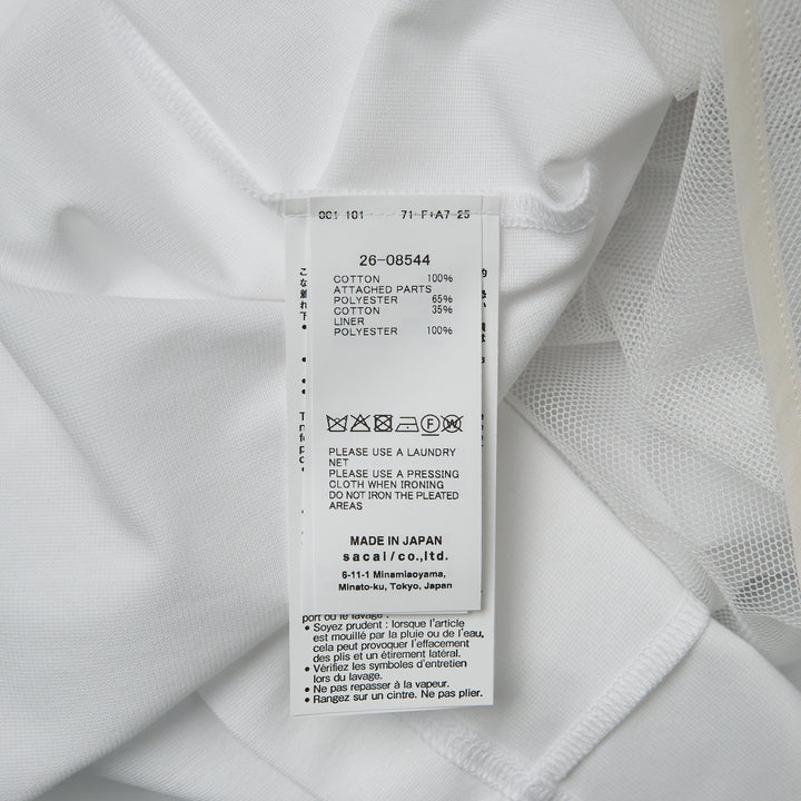 sacai Poplin x Cotton Jersey T-Shirt – Available at Club 21, Official Retailer in Singapore, Malaysia & Thailand with Global Shipping Online
