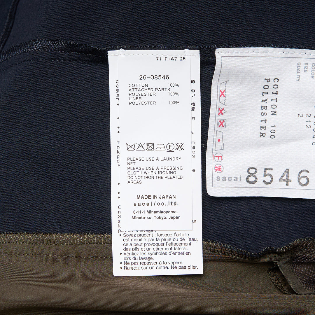 sacai Satin x Cotton Jersey T-Shirt – Available at Club 21, Official Retailer in Singapore, Malaysia & Thailand with Global Shipping Online