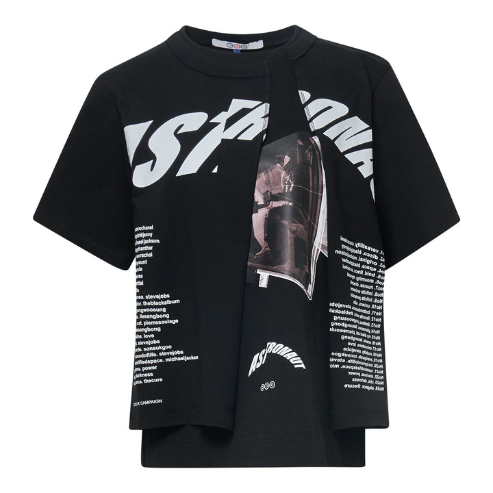 Astronaut Avant-Garde Black T-Shirt