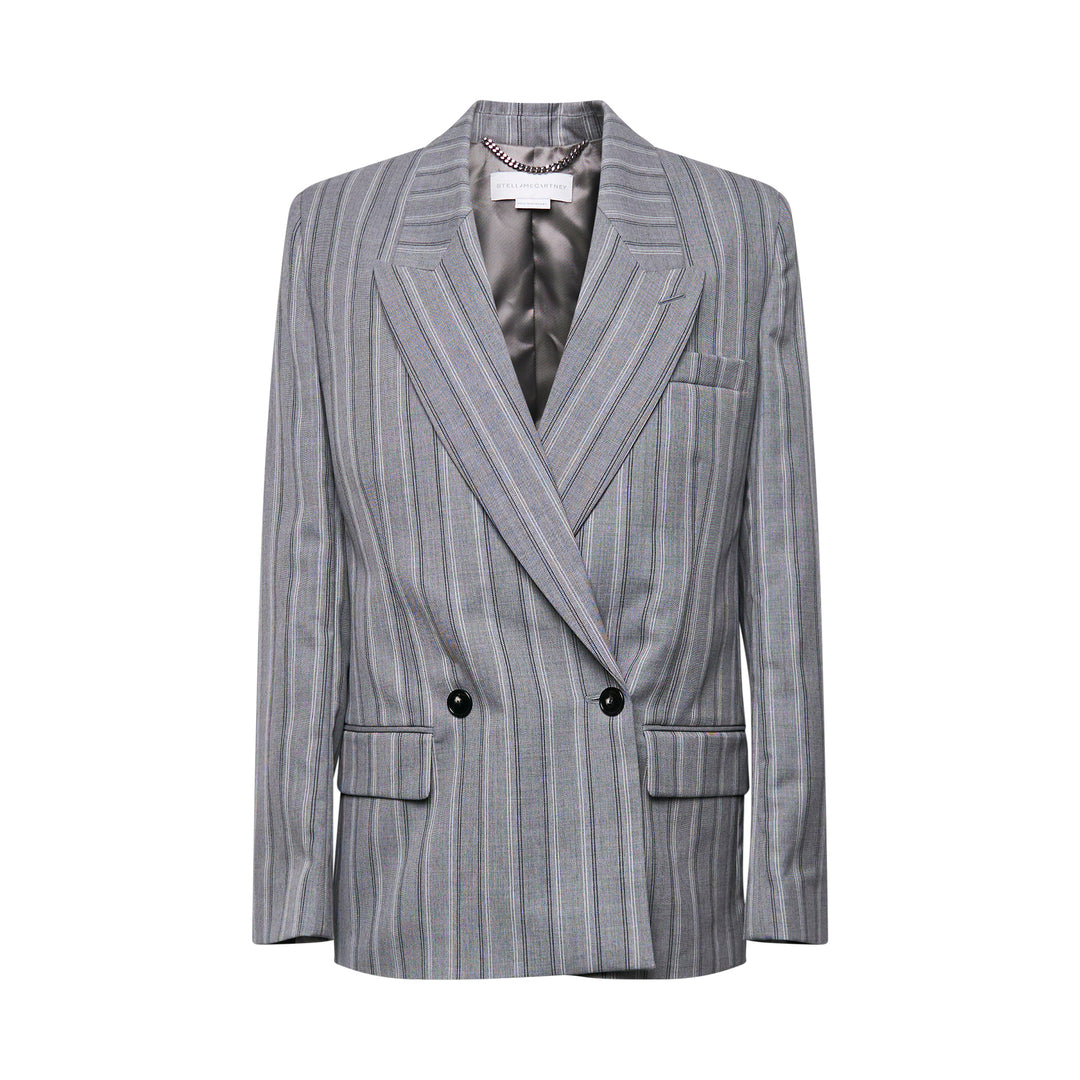 Stella McCartney Stripe Tailoring Double Breasted Blazer – Available at Club 21, Official Retailer in Singapore, Malaysia & Thailand with Global Shipping Online