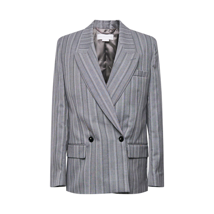 Stella McCartney Stripe Tailoring Double Breasted Blazer – Available at Club 21, Official Retailer in Singapore, Malaysia & Thailand with Global Shipping Online