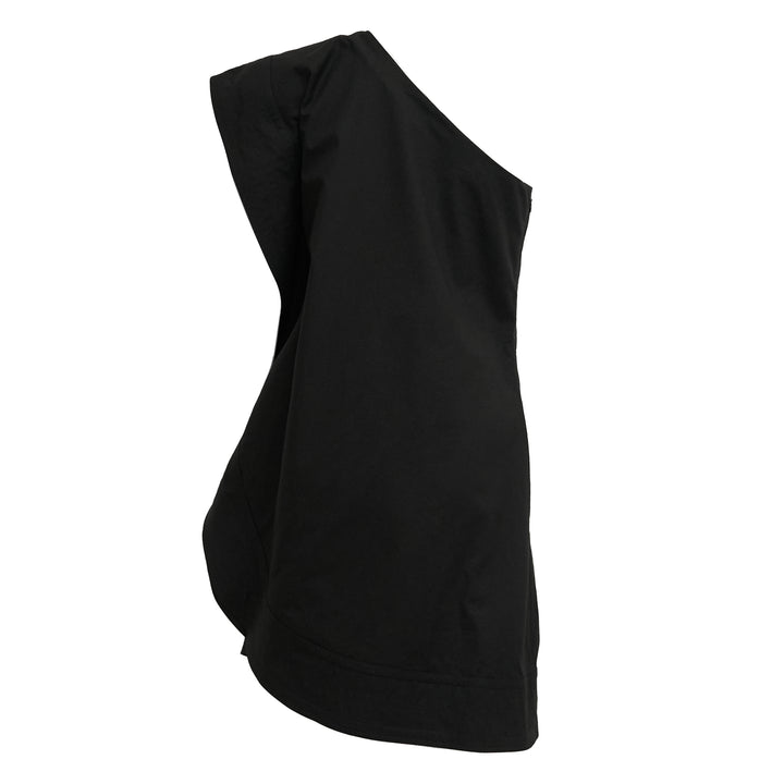 Stella McCartney Washed Cotton Asymmetric Mini Dress – Available at Club 21, Official Retailer in Singapore, Malaysia & Thailand with Global Shipping Online