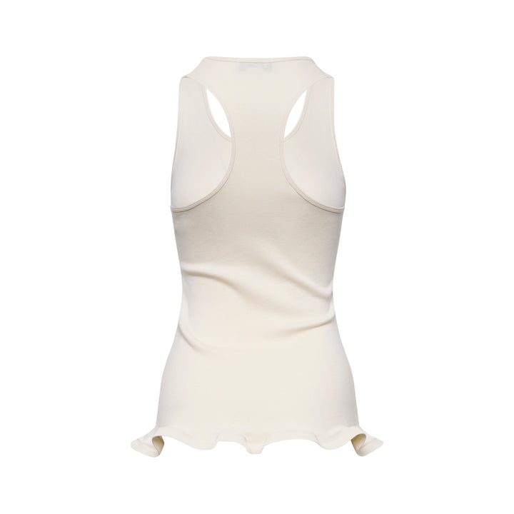 Stella McCartney Frilled Hem Rib Tank – Available at Club 21, Official Retailer in Singapore, Malaysia & Thailand with Global Shipping Online