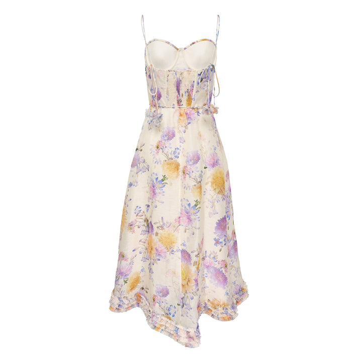 Luna Ruffle Midi Dress