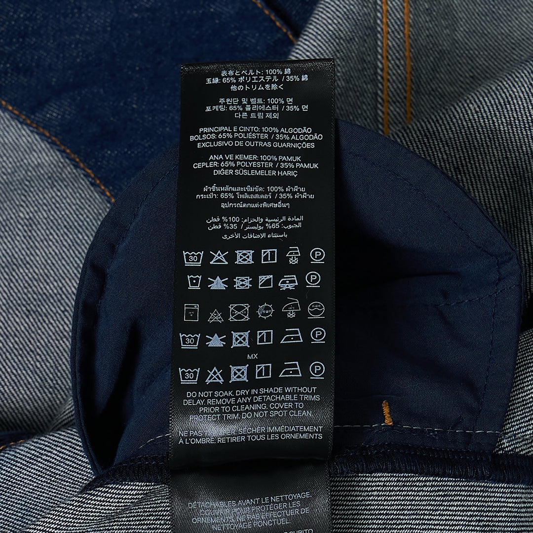 Denim Cargo Mini Skirt