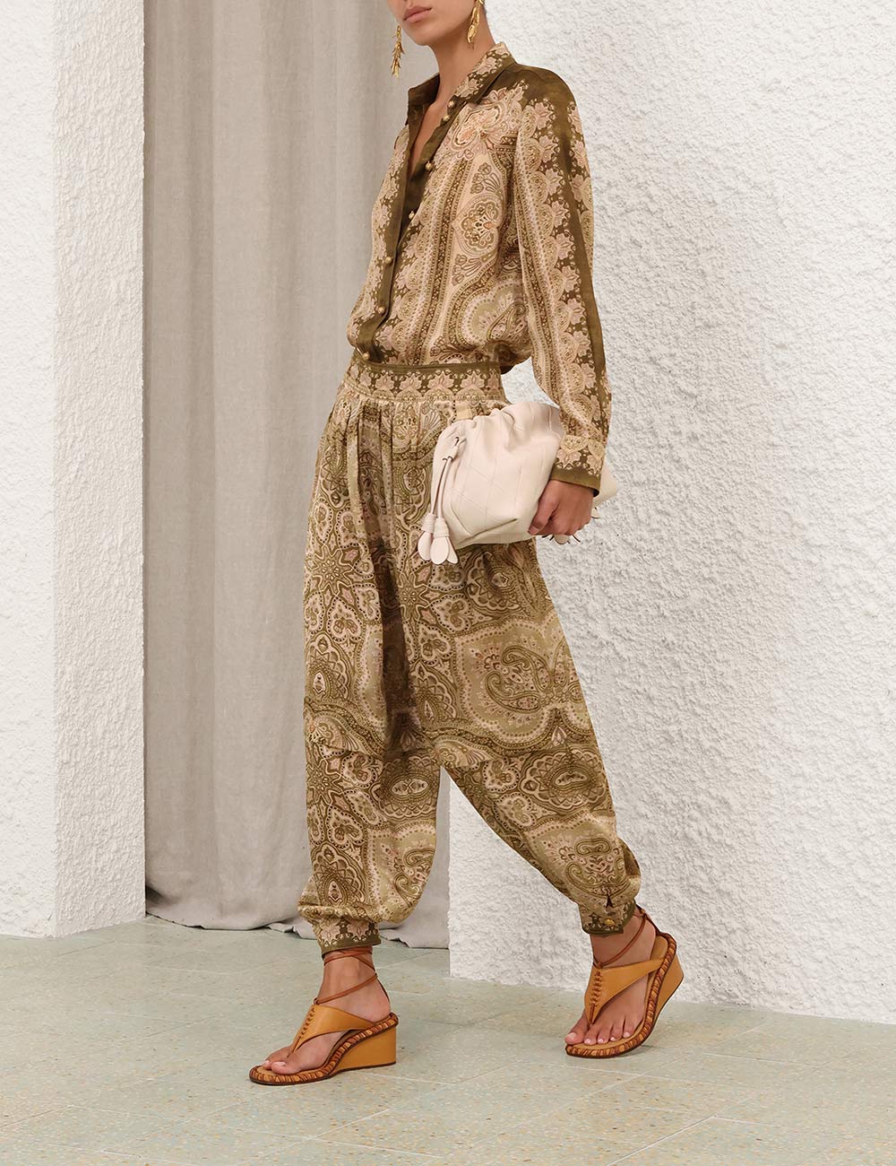 Luna Satin Harem Pants