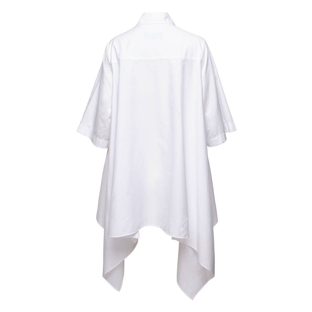 Flounce Short Sleeve Blouse