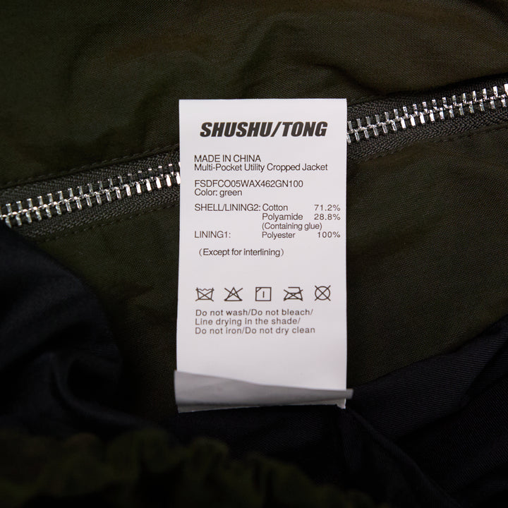SHUSHU/TONG Multi-Pocket Utility Cropped Jacket – Available at Club 21, Official Retailer in Singapore, Malaysia & Thailand with Global Shipping Online