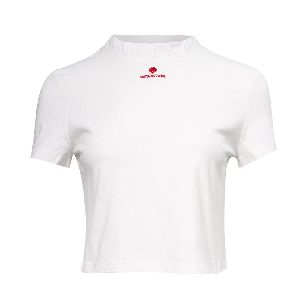 SHUSHU/TONG Wave Lace Collar T-Shirt – Available at Club 21, Official Retailer in Singapore, Malaysia & Thailand with Global Shipping Online