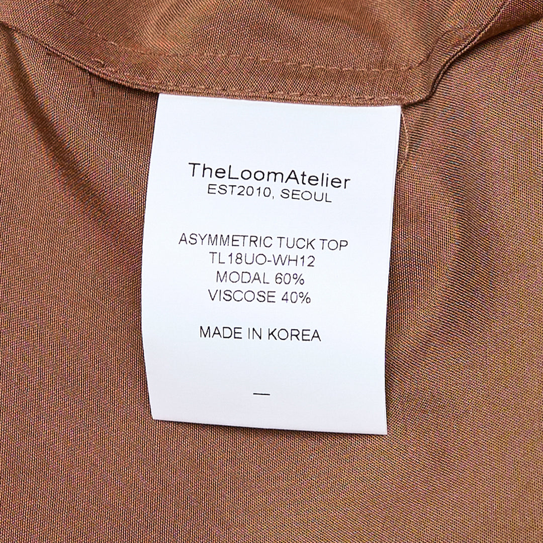 The Loom Atelier Asymmetric Tuck Top – Available at Club 21, Official Retailer in Singapore, Malaysia & Thailand with Global Shipping Online