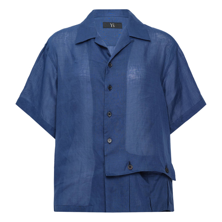 Open Collar Short Sleeve Shirt