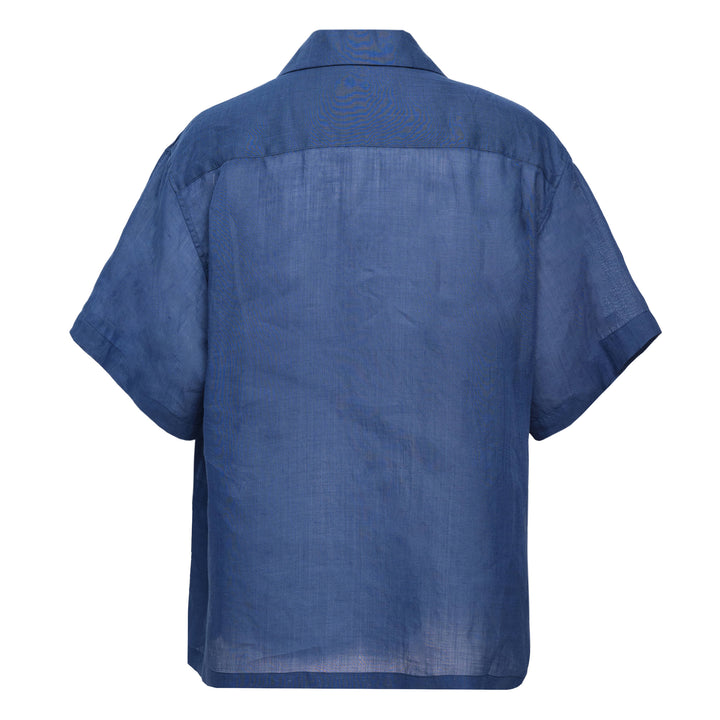 Open Collar Short Sleeve Shirt