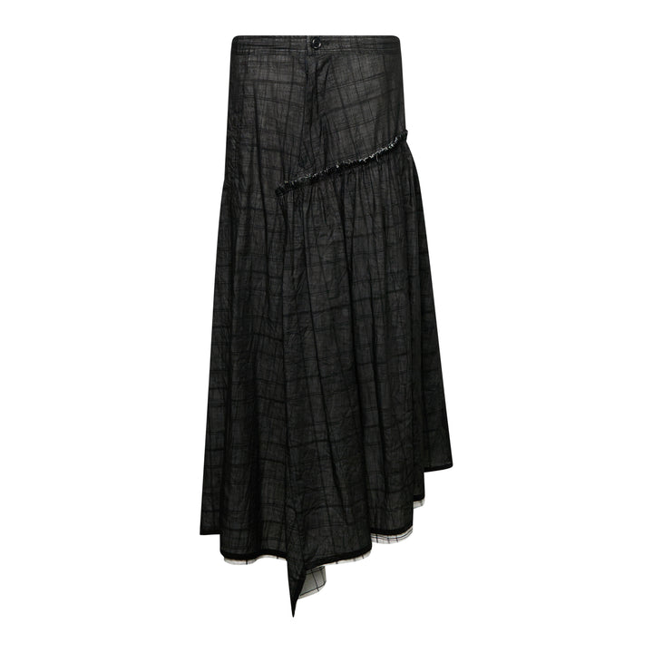 Plaid Layered Skirt