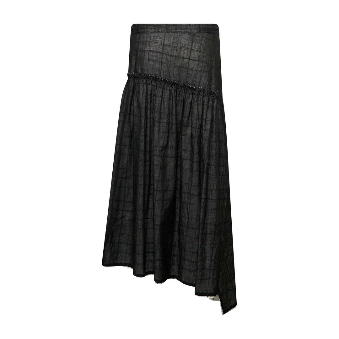 Plaid Layered Skirt