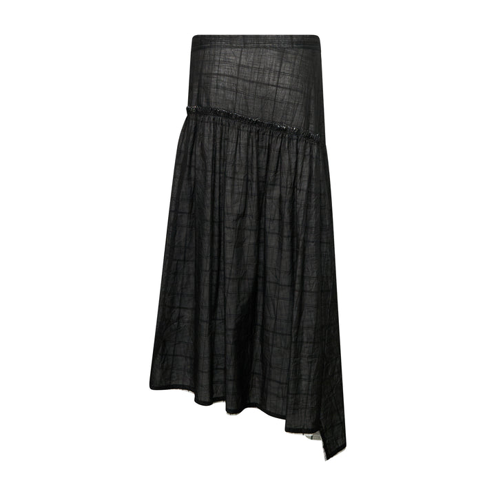 Plaid Layered Skirt