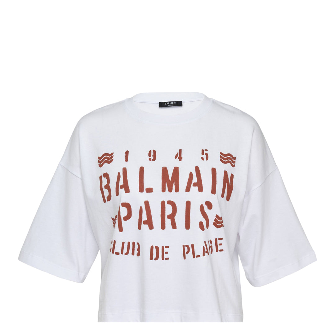 Plage Cropped Jersey Tee