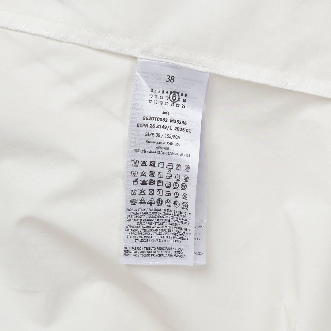 MM6 Long-Sleeved Cotton Poplin Shirt – Available at Club 21, Official Retailer in Singapore, Malaysia & Thailand with Global Shipping Online