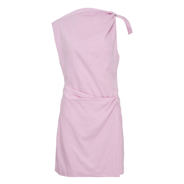 Flamed Viscose Canvas Dress