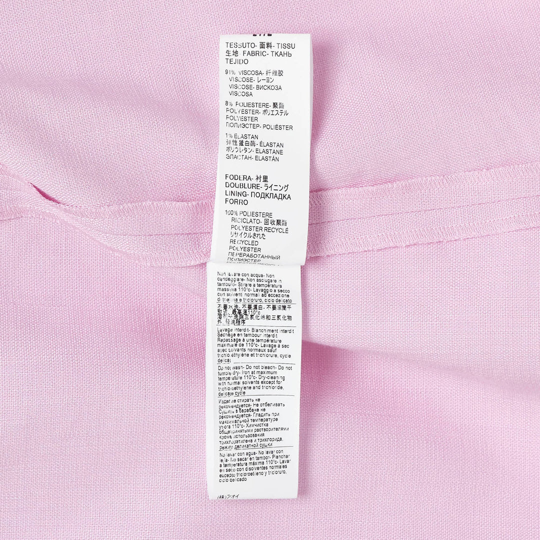 Flamed Viscose Canvas Dress