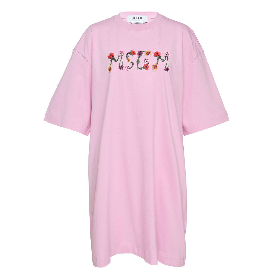 msgm shirt dress MSGM Long Sleeve Ruffle Poplin Dress | Blue | Size 40