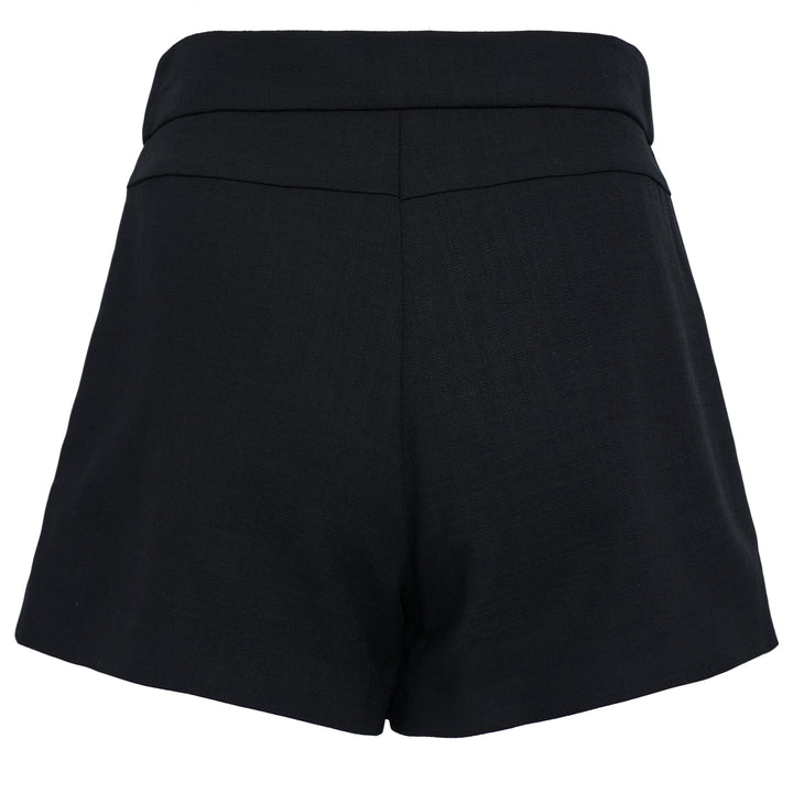 Flamed Viscose Canvas Shorts