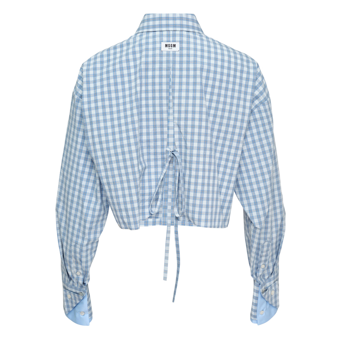 Cropped Checked Shirt
