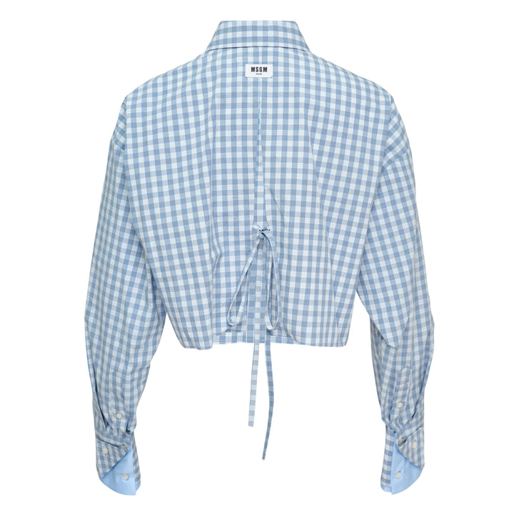 Cropped Checked Shirt