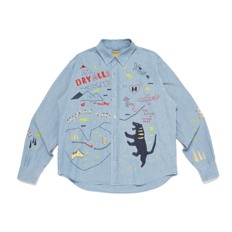 Embroidered Chambray Shirt