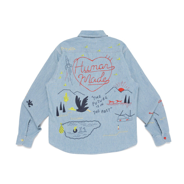 Embroidered Chambray Shirt